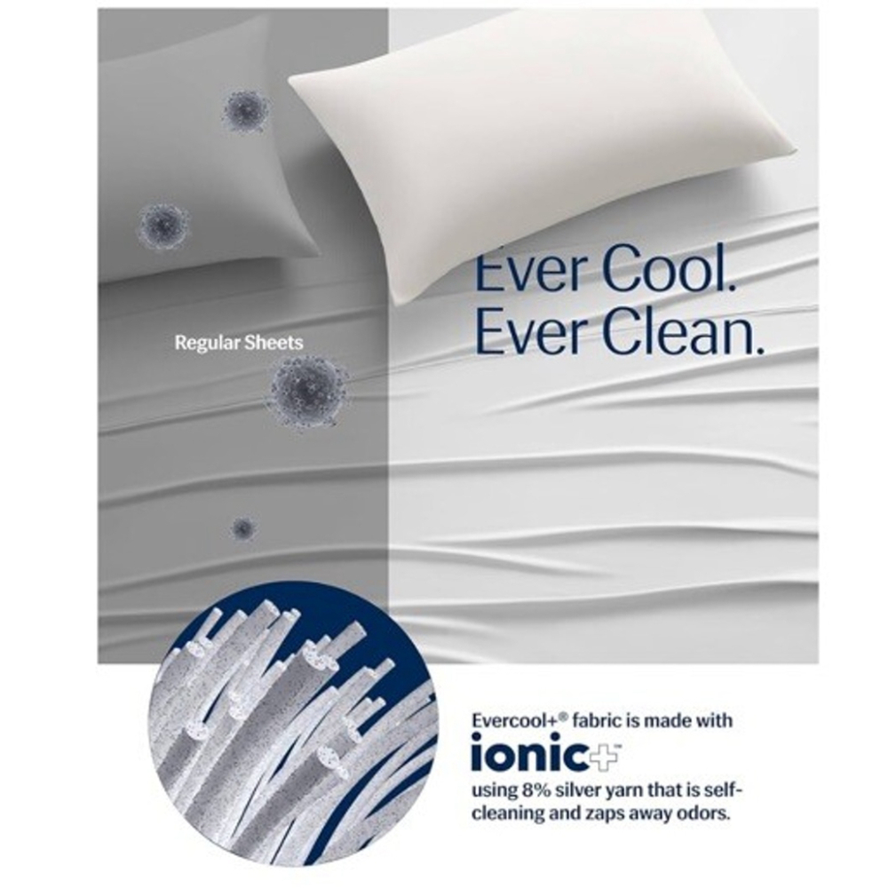 R Evercool + Cooling Flat Sheet double/queen Arctic White‼️LAST ONE - Picture 5 of 7